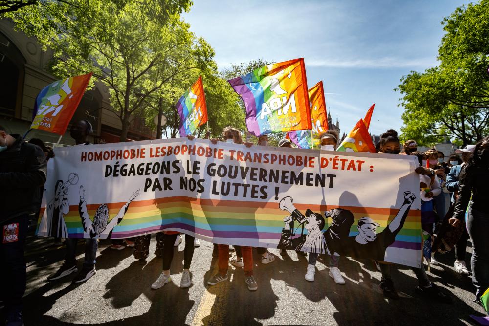 Marche lesbienne pour la PMA pour toutes, Paris, 25 avril 2021.