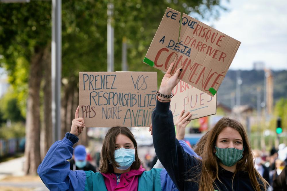 Manifestation et grève pour le climat de la jeunesse, Paris, 20 septembre 2019.